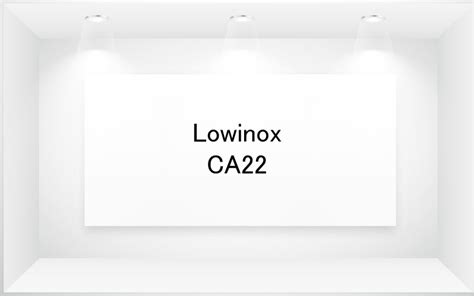 lowinox ca22|LOWINOX™ CA22 .